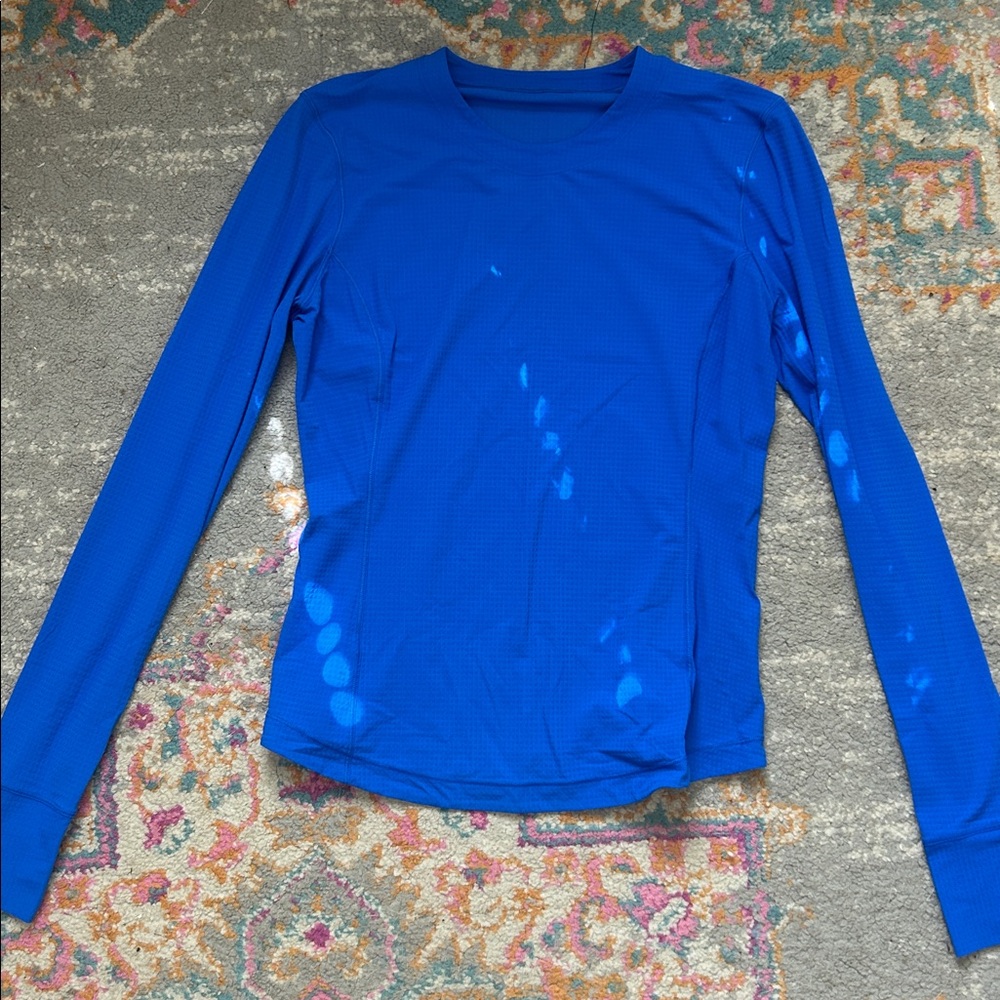 lululemon longsleve blue top